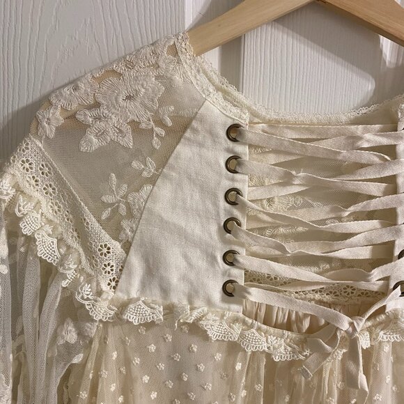 Free People SPELL & THE GYPSY Dawn Lace Mini Playdress - Picture 11 of 16